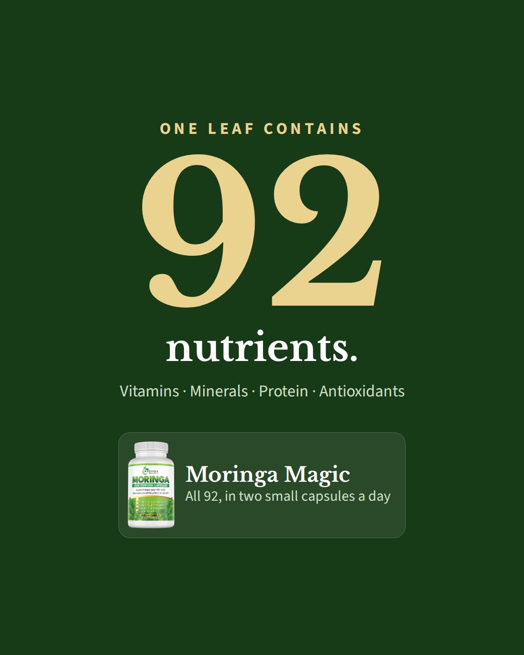 The number 92 ad, Feed 1080×1350