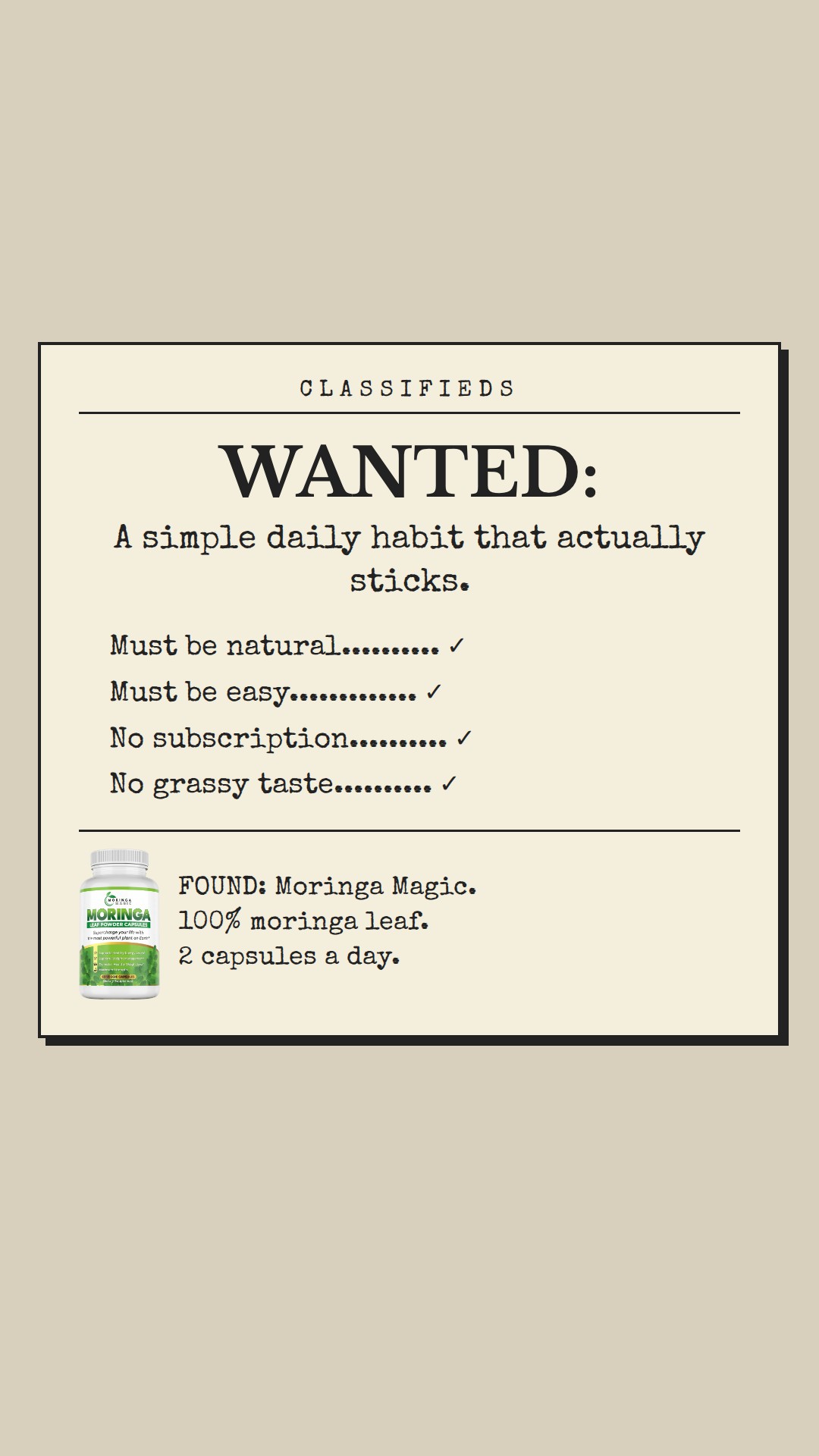 Classified ad ad, Stories/Reels 1080×1920