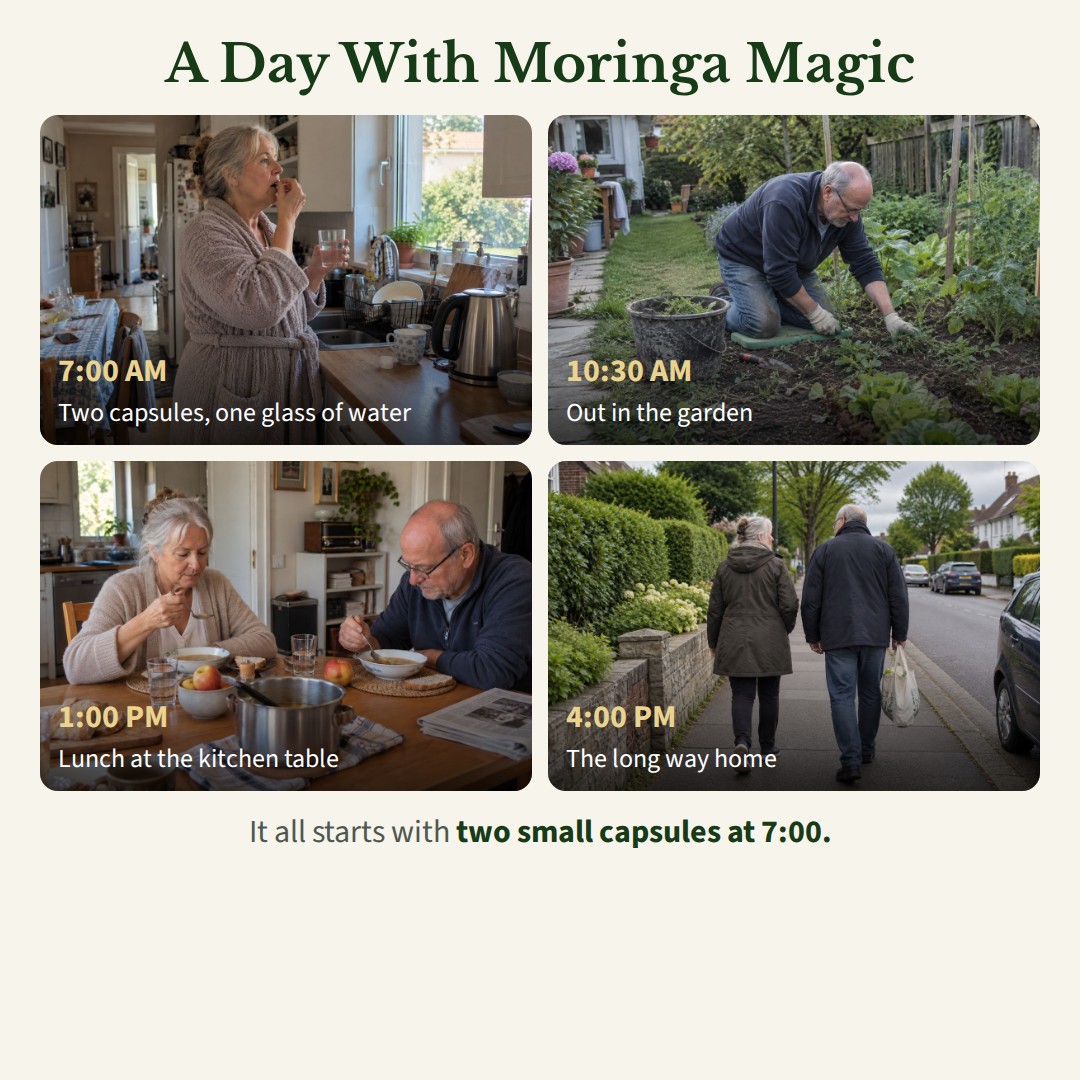 A day, hour by hour ad, Square 1080×1080