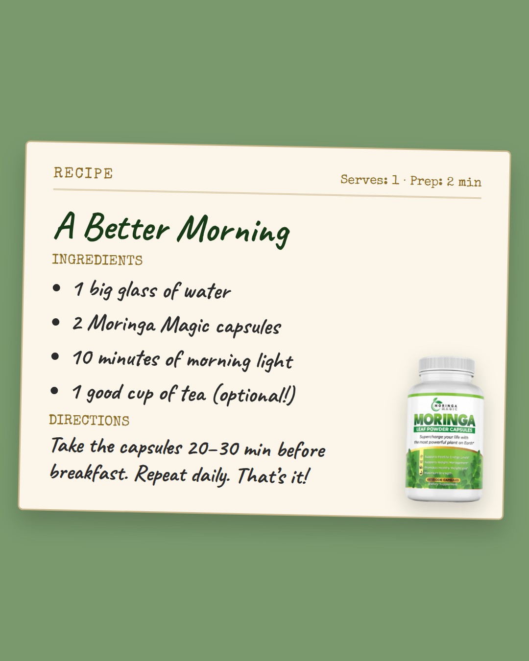 Recipe for a better morning ad, Feed 1080×1350