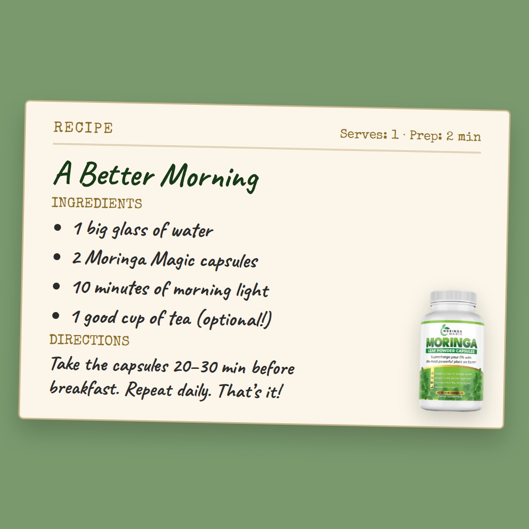 Recipe for a better morning ad, Square 1080×1080