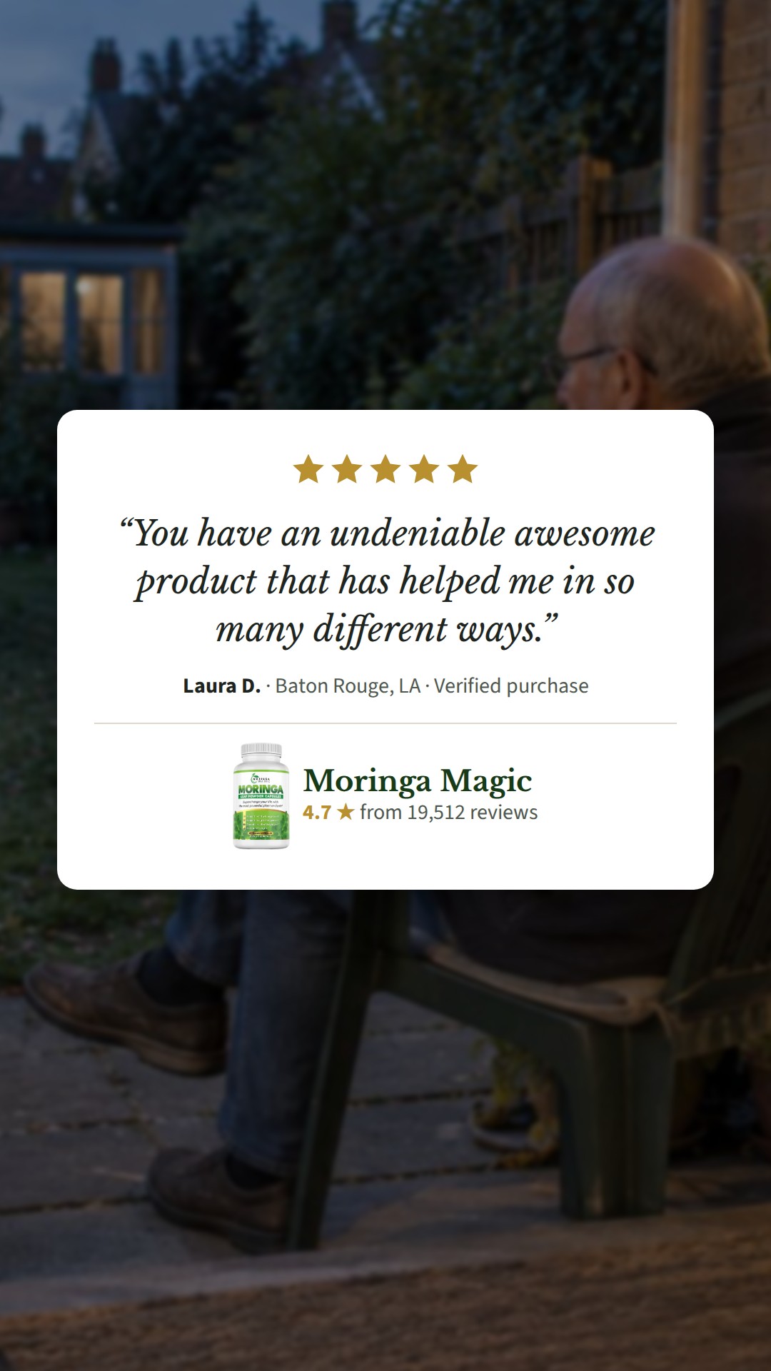 Customer review ad, Stories/Reels 1080×1920