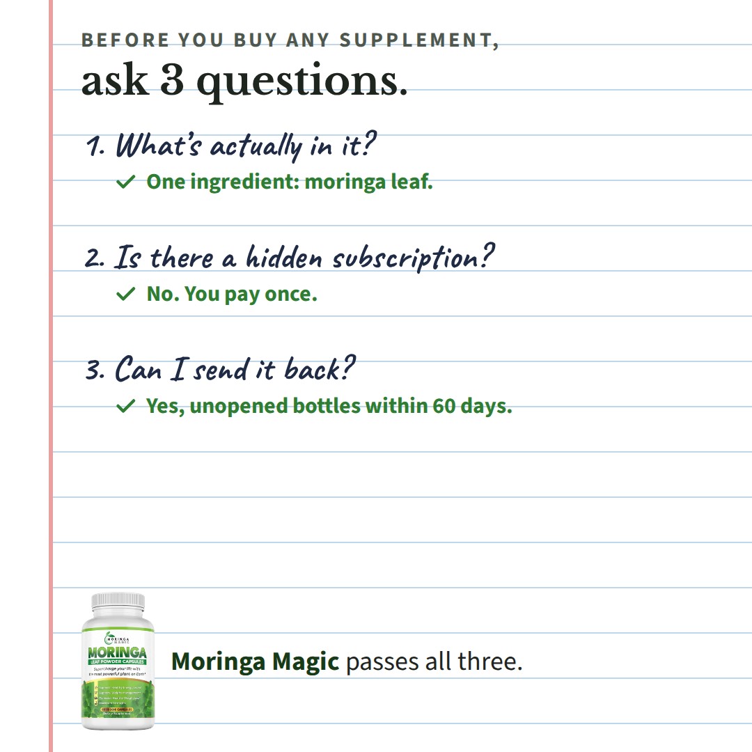 3 questions before you buy ad, Square 1080×1080