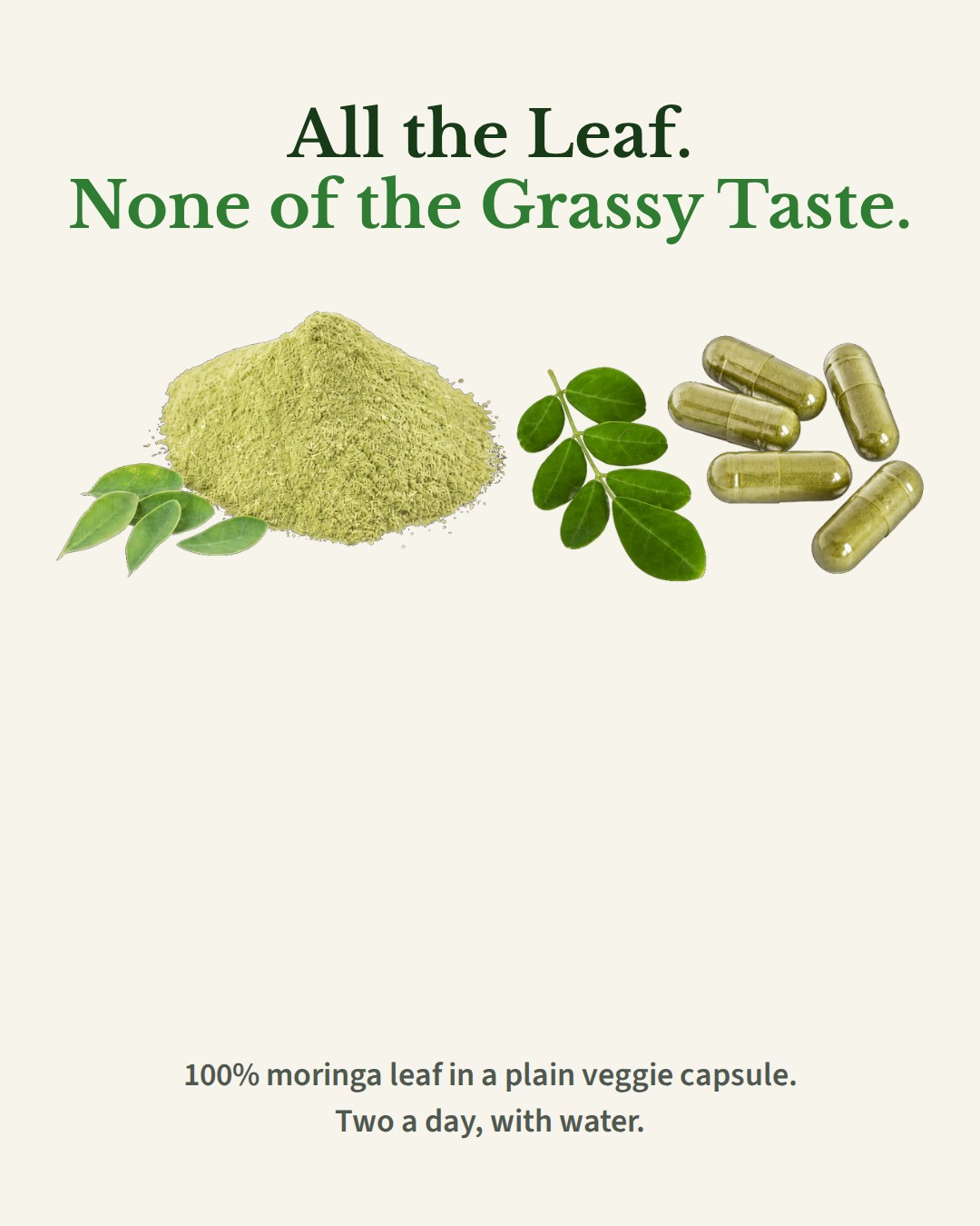 No grassy taste ad, Feed 1080×1350