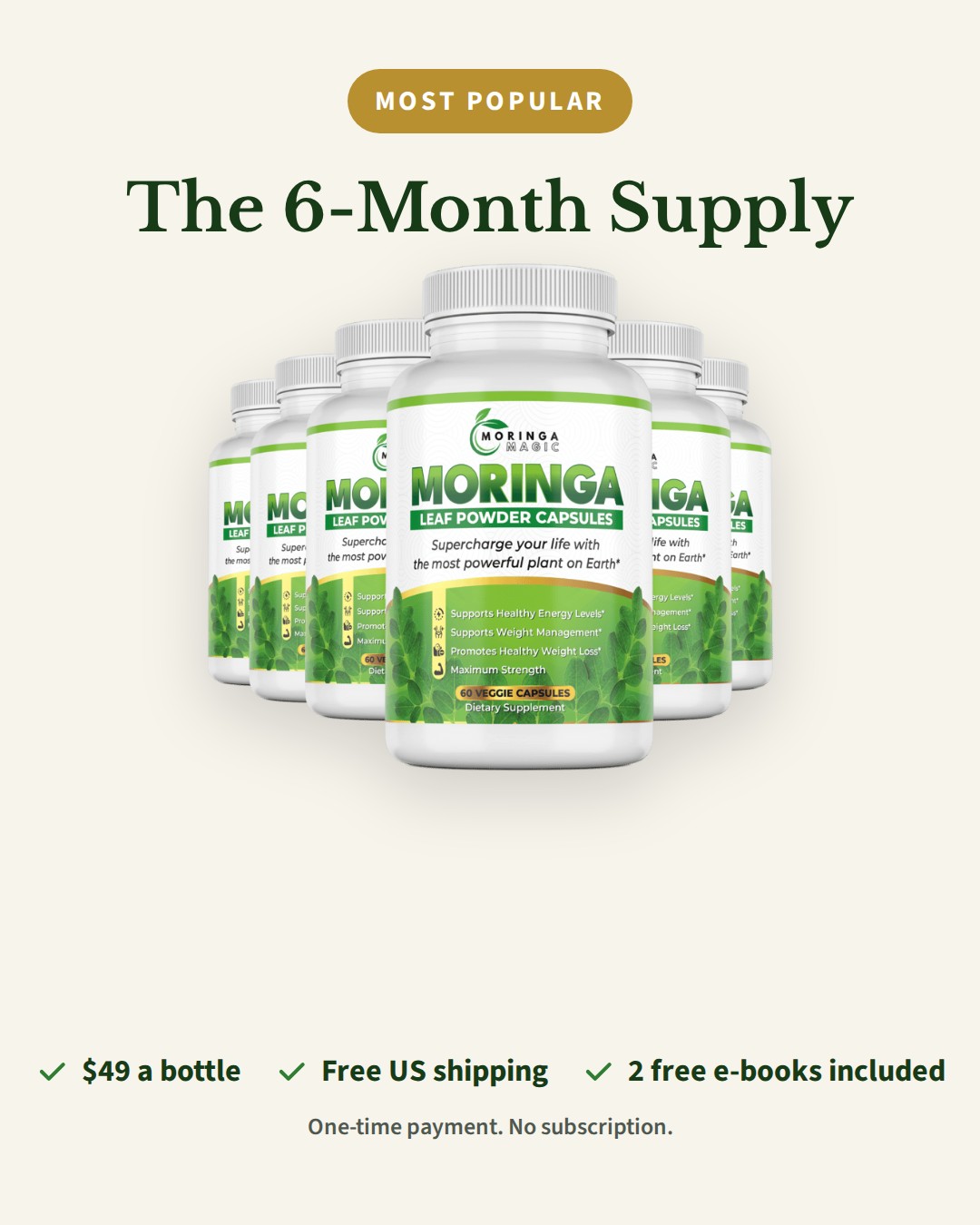 The 6-month supply ad, Feed 1080×1350